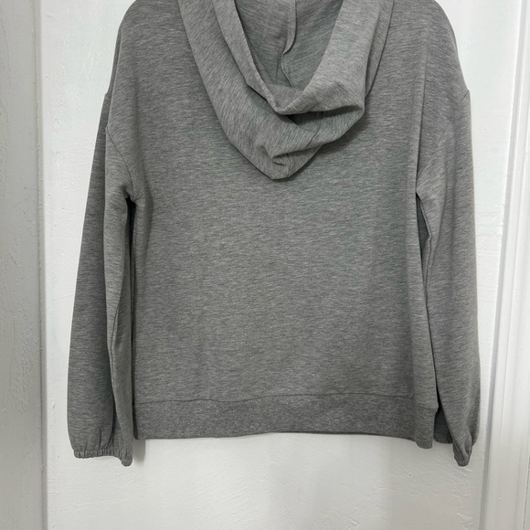 Avon Women's Lightweight Long Sleeve, Drawstring Hoodie, "Retail Therapy" Gray - Picture 6 of 6